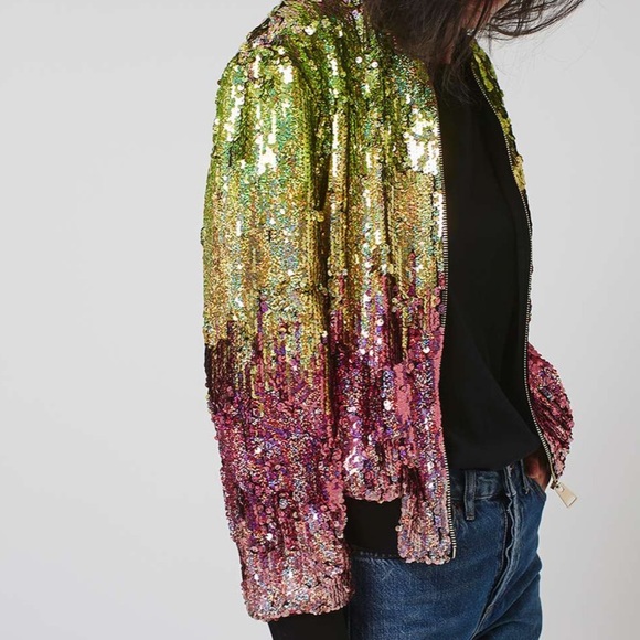 topshop sequin jacket